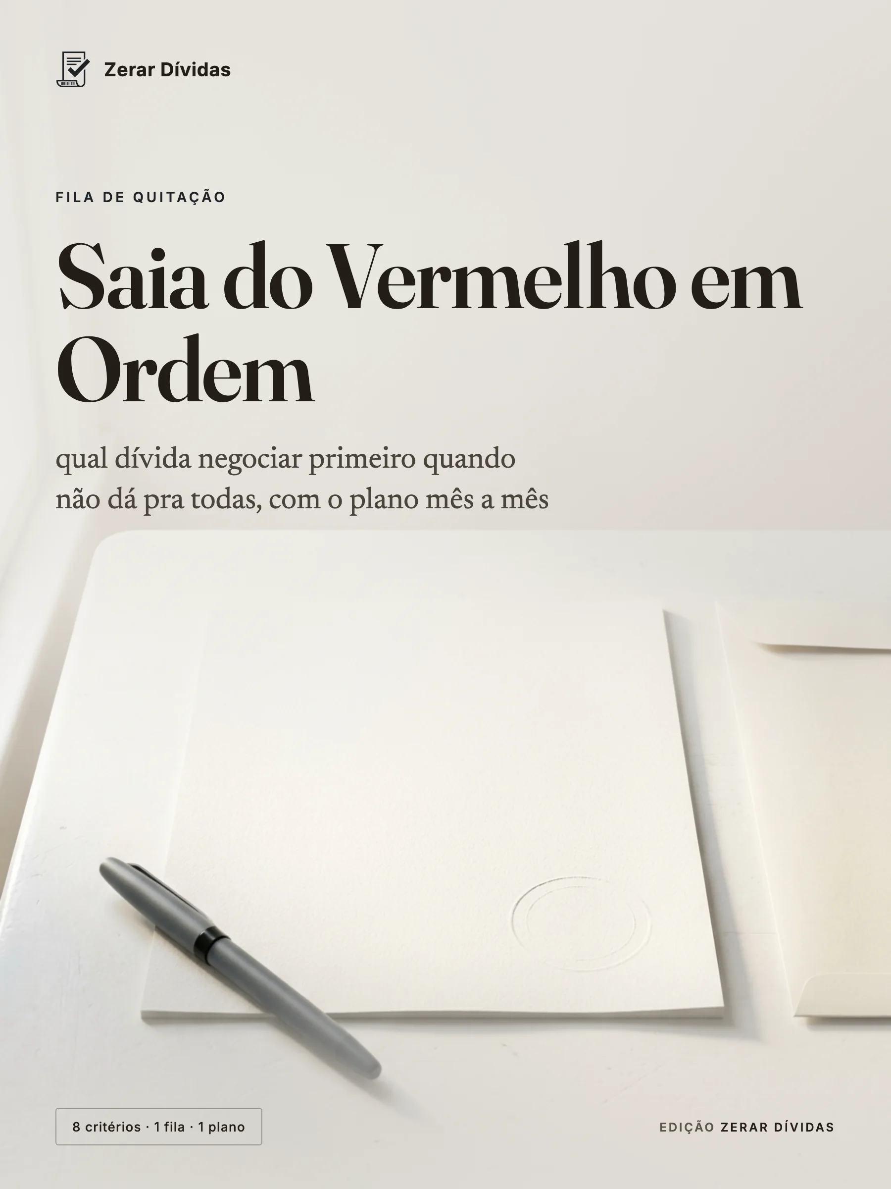 Capa do guia Saia do Vermelho em Ordem
